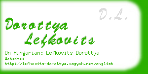 dorottya lefkovits business card